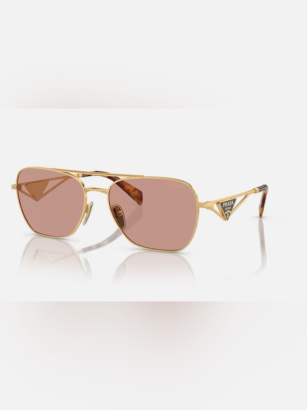 Prada Sunglasses with Rose-Brown Lenses - Picture 3 of 5